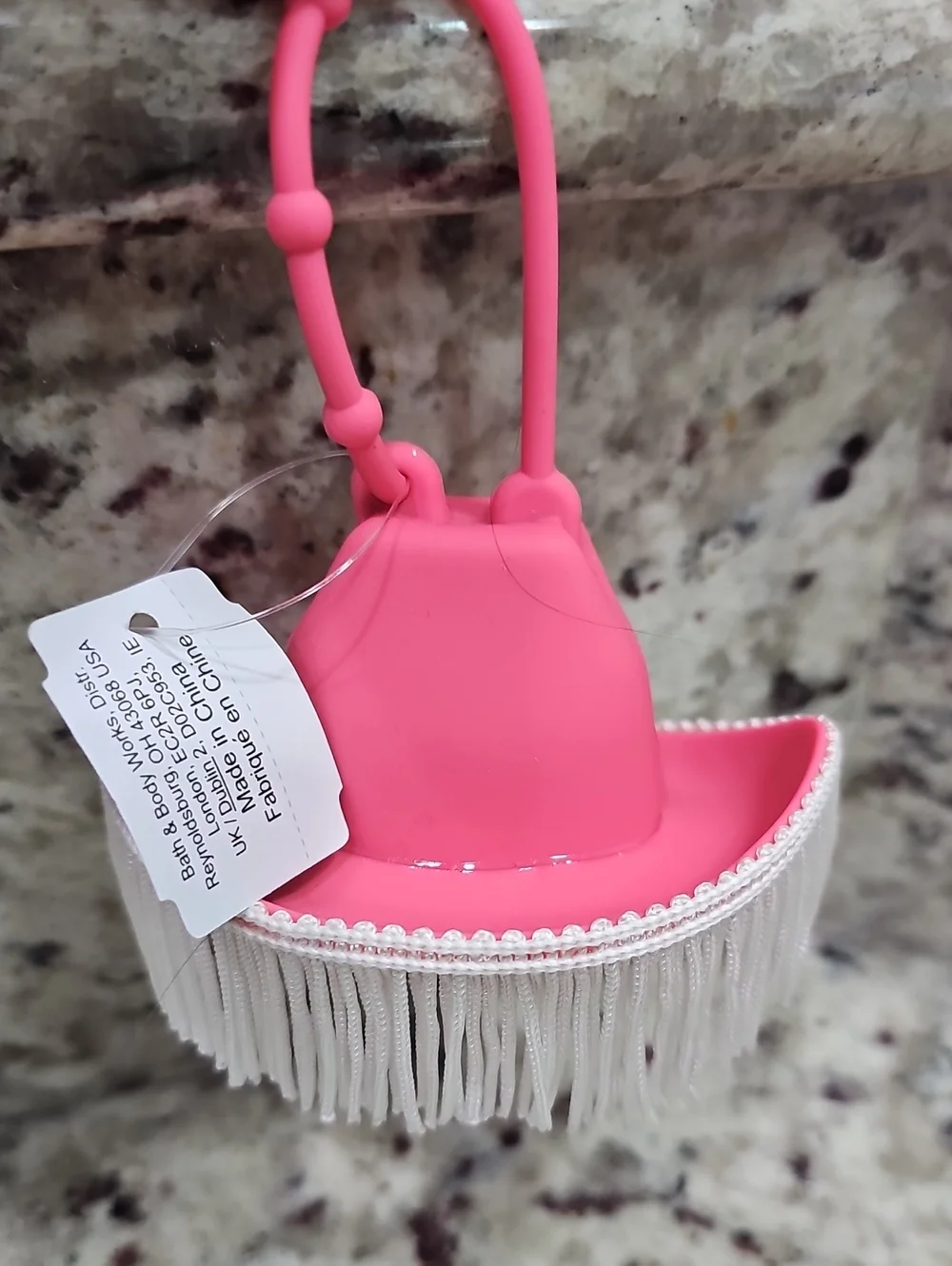 Cowboy Hat With Fringe And Jeweled Hand Sanitizer Holder by Bath and Body Works